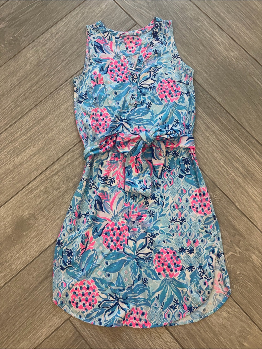 Lilly Pulitzer Blue Zanzibar Party Princess Naila Midi Dress Size Small